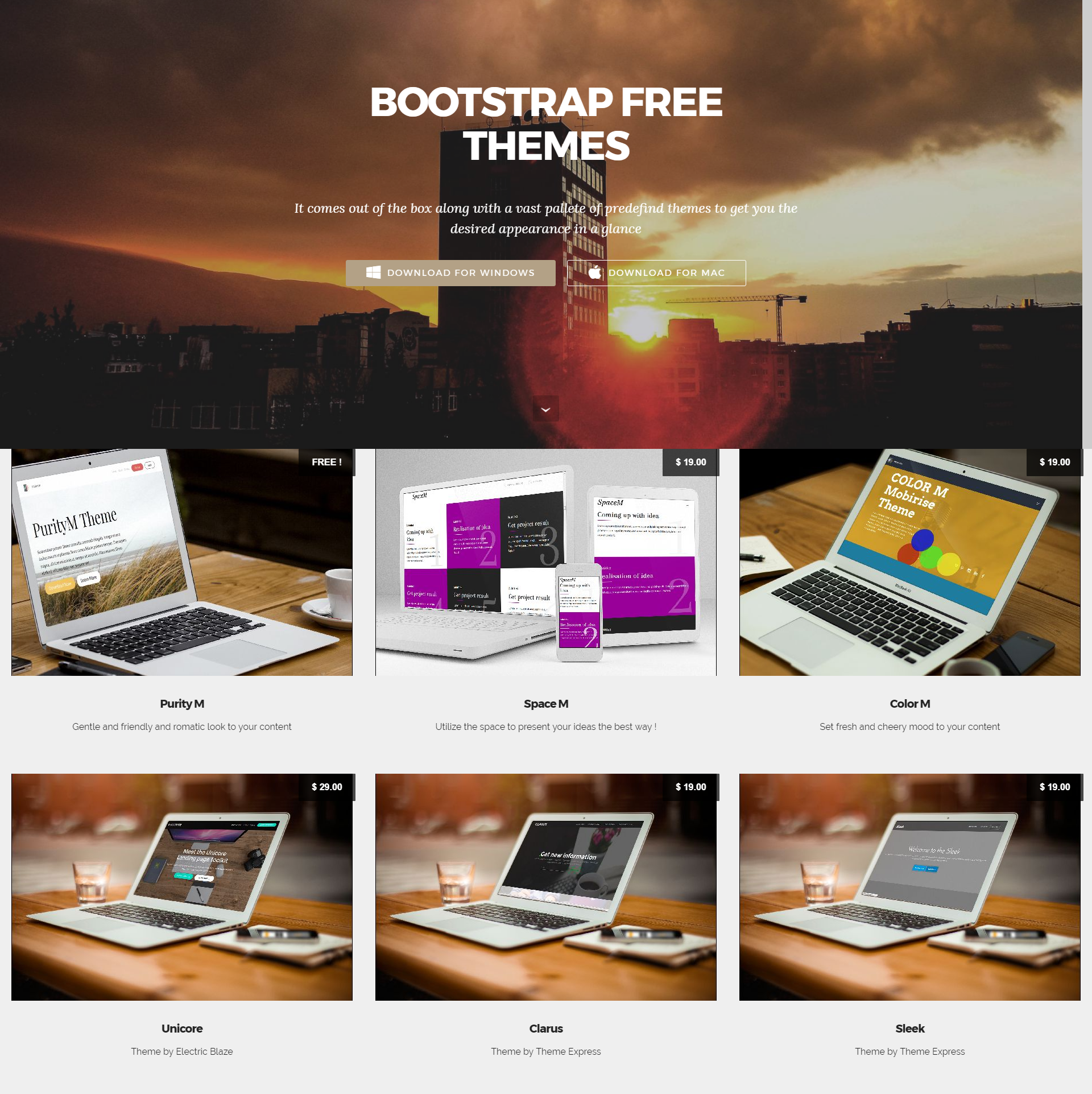 CSS3 Bootstrap Mobile-friendly Themes